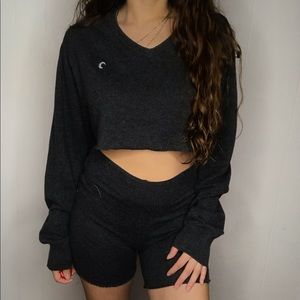 Dark Gray Two Piece